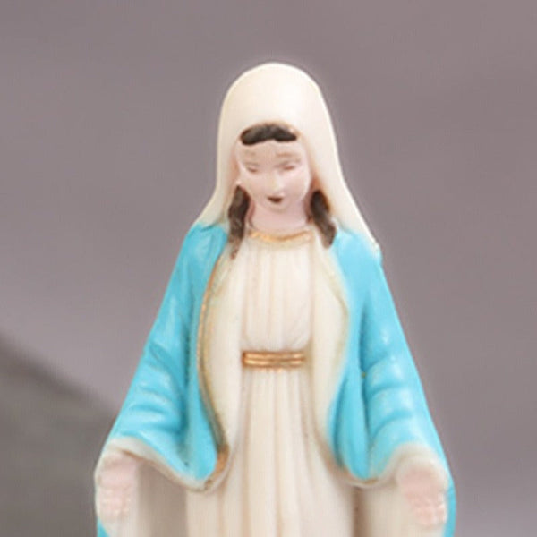 Woman Statue Classic Virgin Mary Our Lady Of Grace Figure Ornaments Luminous Art Sculptures & Figurines