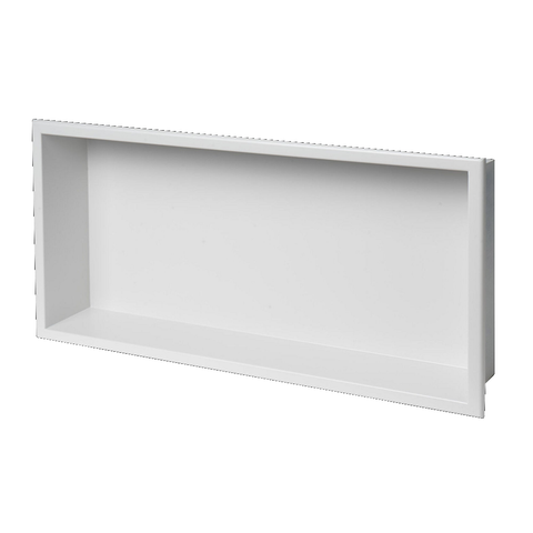 641 X 336 101Mm Shower Niche Single Shelf Organizer No Tile Needed In White Shelves