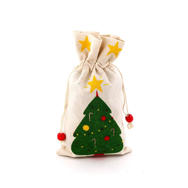 Santa Claus Candy Packaging Cotton And Linen Cloth Bags Christmas Gift Gift Bags
