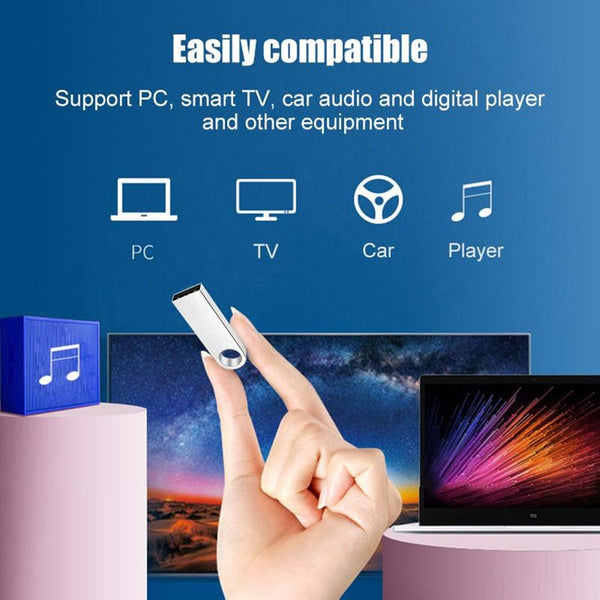 64Gb Usb 3.0 Mini Flash Drive Disk Memory Pen Stick For Laptop Pc Silver Usb Flash Drives