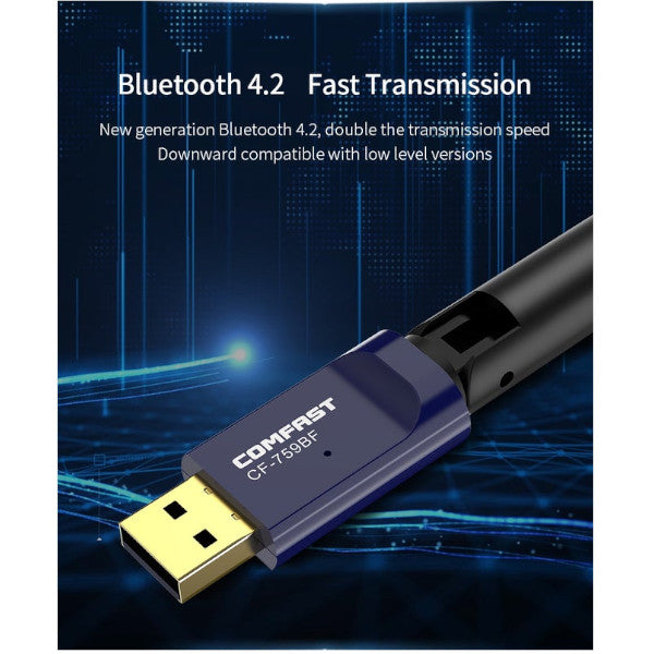 650Mbps Usb Wifi Adapter Bluetooth V4.2 Wireless Network Card Antenna Transmitter 802.11Ac Pc Fi Lan Internet Receiver