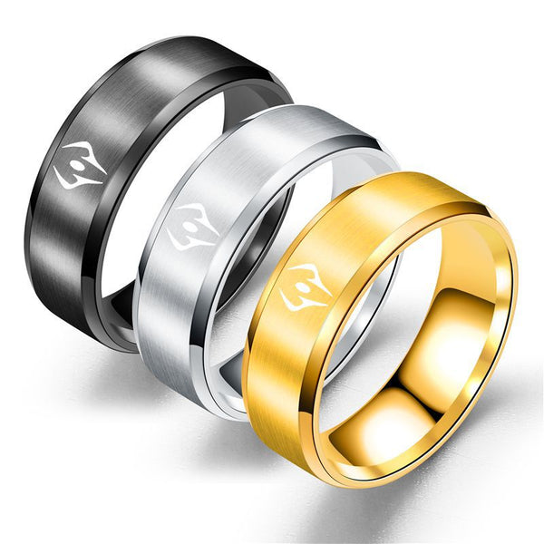 Curse King Cos Stainless Steel Ring Two Faced Sukuna Impression Jujutsu Kaisen Jewelry Yuji Itadori Anime Rings