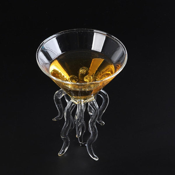 Octopus 13Cm tail Glass Shot Transparent Jellyfish Cup Drinkware tail & Liquor Glasses