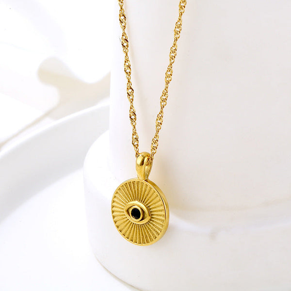 French Round Eye Pendant With Elegant And High End Design Necklace Necklaces & Pendants