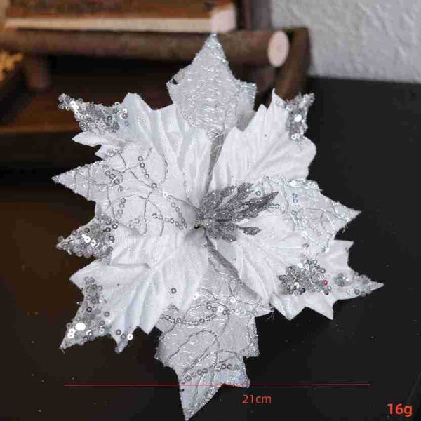 Christmas Decoration Embroidered Sequin Tree Hotel Atmosphere Diy Decorative Flower Seasonal Decorations