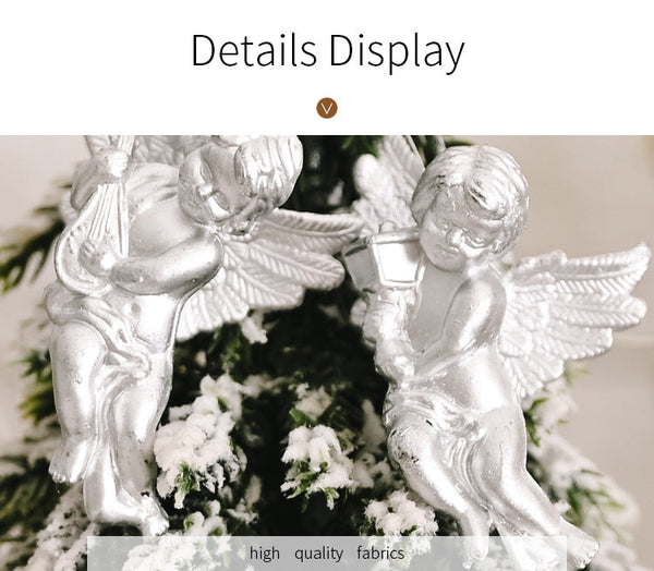 Christmas Decorations Gold And Silver Angel Ornaments Creative New Style Little Doll Hanging Tree Seasonal Decorations