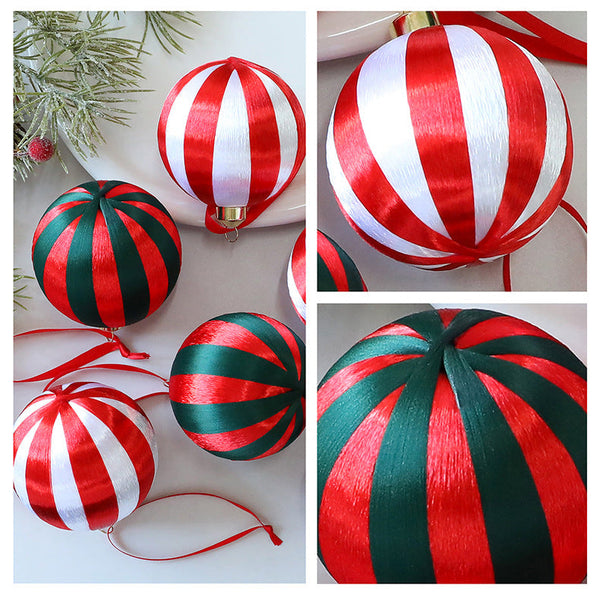 Christmas Tree Ornament 8Cm Round Ball Decoration Window Display Hanging Seasonal Decorations