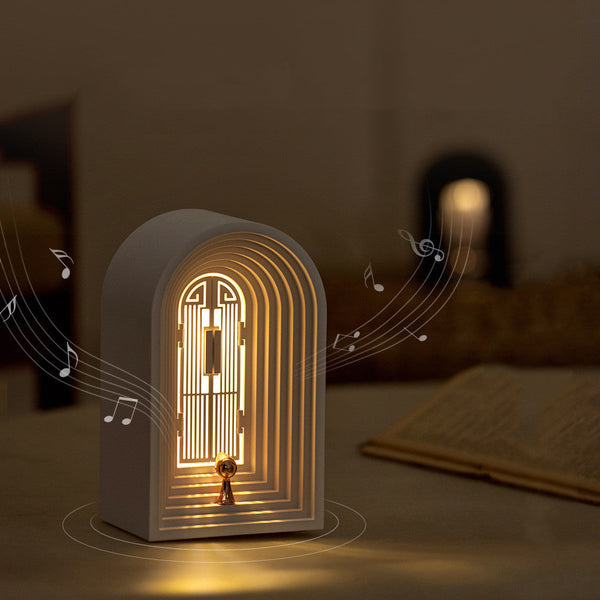 Led Nordic Table Lamp Night Light Bluetooth Speaker
