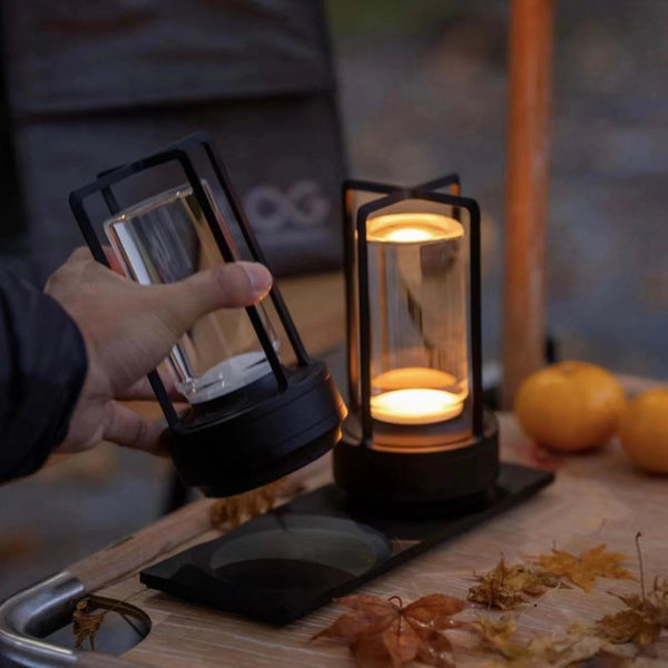 " Aluminum Table Lamp With Led Dining Ambience Light Usb Charging Touch Control Decorative Bar And Camping Night Light" Lamps