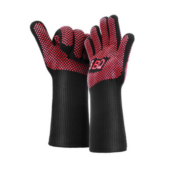 662F / 350C Heat Proof Resistant Oven Bbq Gloves 35Cm Kitchen Cooking Silicone Mitt Barbecue Accessories