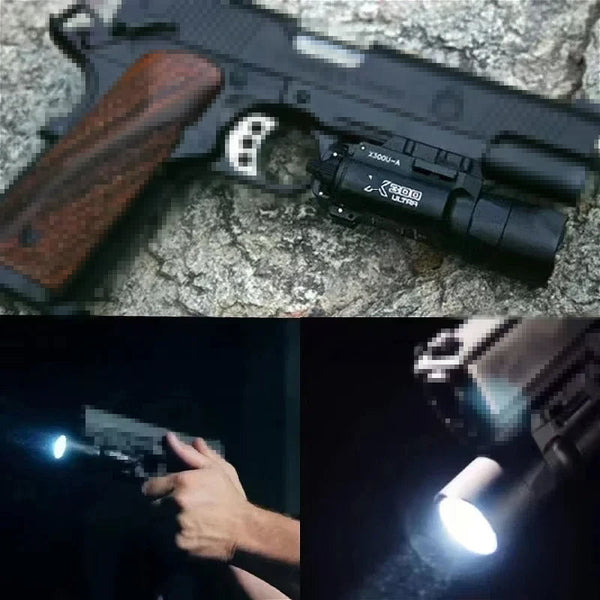Tactica Flashlight X300 B/X300u B/Xu35: Metal Pistol Gun Strobe Led Lights For 20Mm Rails, Ideal For Airsoft And Hunting. Flashlights