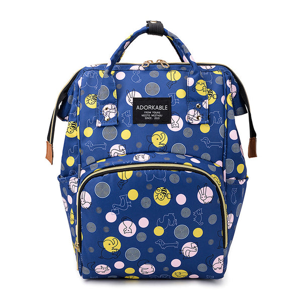 Cute Colourful Multifunctional Backpack Nappy Bag