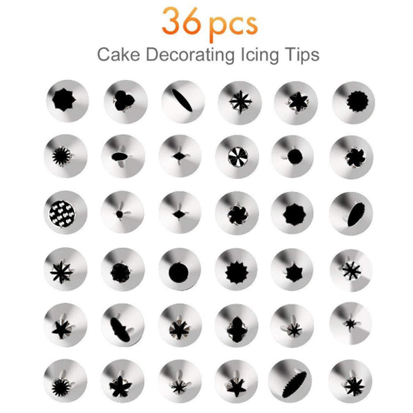 52Pcs / Set Cake Decoration Tools Piping Bags Nozzles Other Baking Supplies Other Decorating Tools