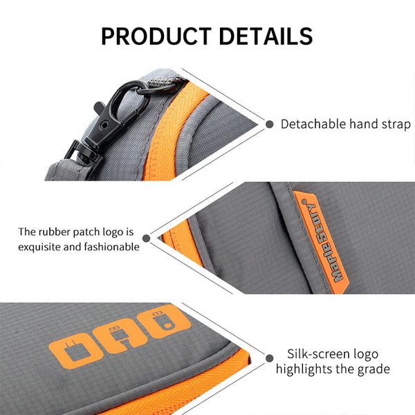 Travel Essential Cable Organizer Bag: A Compact Storage Solution For Charging Cords Chargers And Accessories. Cable Ties & Organisers