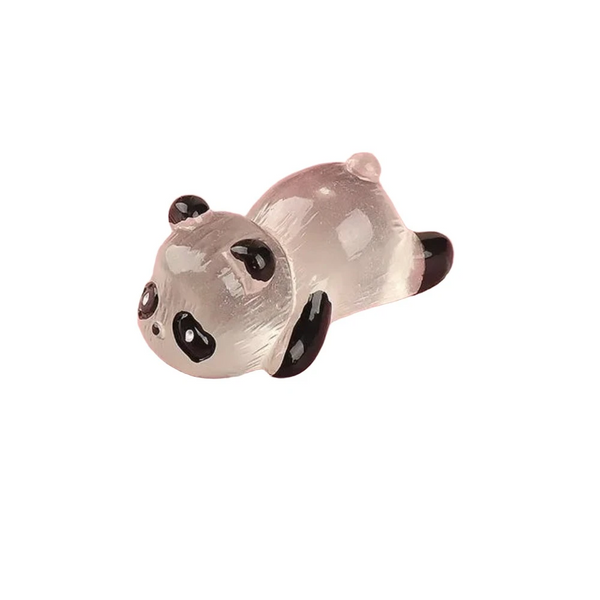 Glowing Panda Mini Figurines Miniature Micro Landscape Ornament In Dark Flower Potted Decor Sculptures & Figurines