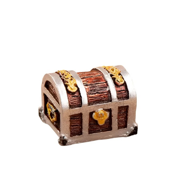Simulation Treasure Chest Box Antique Resin Fish Tank Landscape Ornaments Decorations