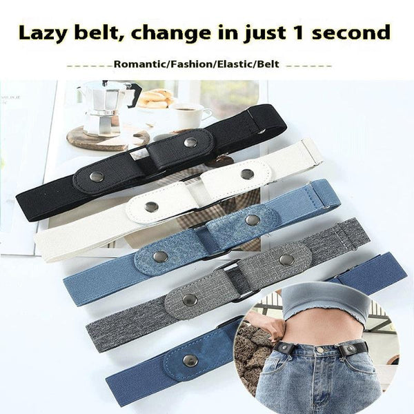 Womens Elastic Non Porous Decorative Jeans Belt Suitable For Various Styles Belts