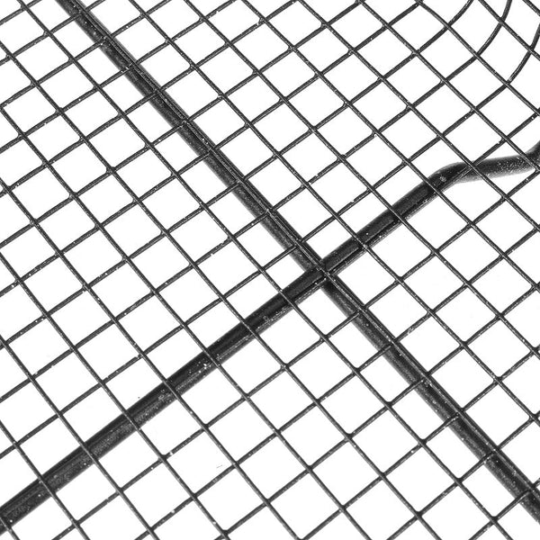 Black Non Stick Mesh Pan Oven Baking Grill Tray Basket Barbecue Accessories