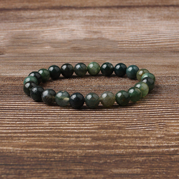Veile Studios Natural Water Grass Agate Bracelet For Fashion Jewellery And Accessories Bracelets