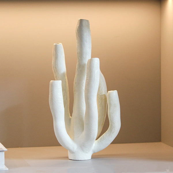 Modern Art Texture Coral Abstract Ornament Simple Model Room Hotel Living Room Dining Table Tea Table Cactus Decoration Figurines