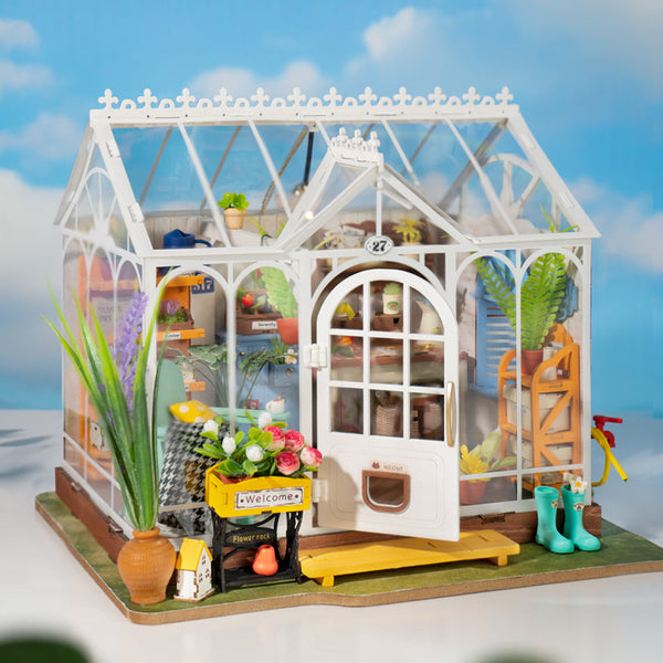 Rolife Mengyu Flower Miniature House Diy Building Toys With Led Light For Gifts Puzzles