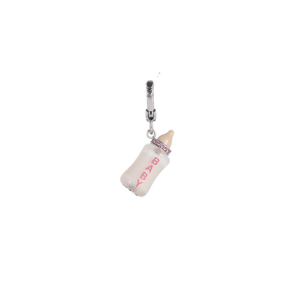 Enamel Glazed Diamond Inlaid Acrylic Letter Printing Power Bottle Pendant Necklace Exquisite Necklaces & Pendants