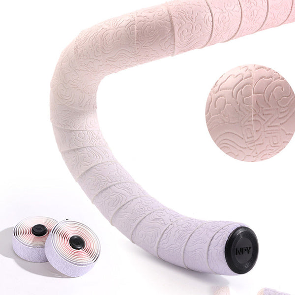 Road Bike Handlebar Tape: Double Pinyin Cloud Pattern Gradient Color Comfortable Shock Absorbing Breathable Handlebar Grips Tape & Pads