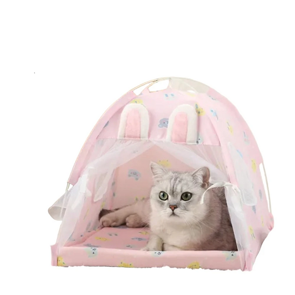 Pet Tent Bed Cats House Supplies Products Accessories Warm Cushions Furniture Sofa Basket Beds Winter Clamshell Kitten Tents Pet Beds