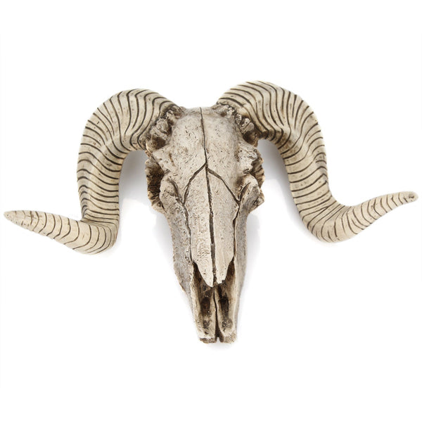 Horned Skull Wall Hanging Creative Home Living Room Decor Retro Resin Craft Wall Hangings