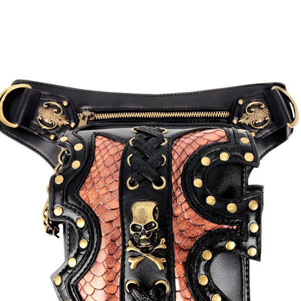 Women Backpacks Steampunk Motorcycle Bag