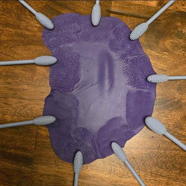 9 Piece Clay Art Texture Tool Sets. Includes Pattern Rollers For Modeling Embossing Plaids With Hand Held Modelling Clay