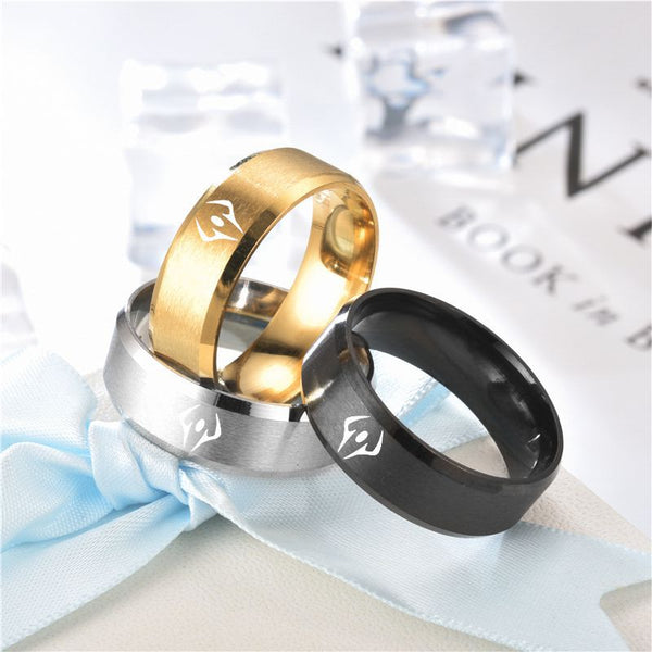 Curse King Cos Stainless Steel Ring Two Faced Sukuna Impression Jujutsu Kaisen Jewelry Yuji Itadori Anime Rings