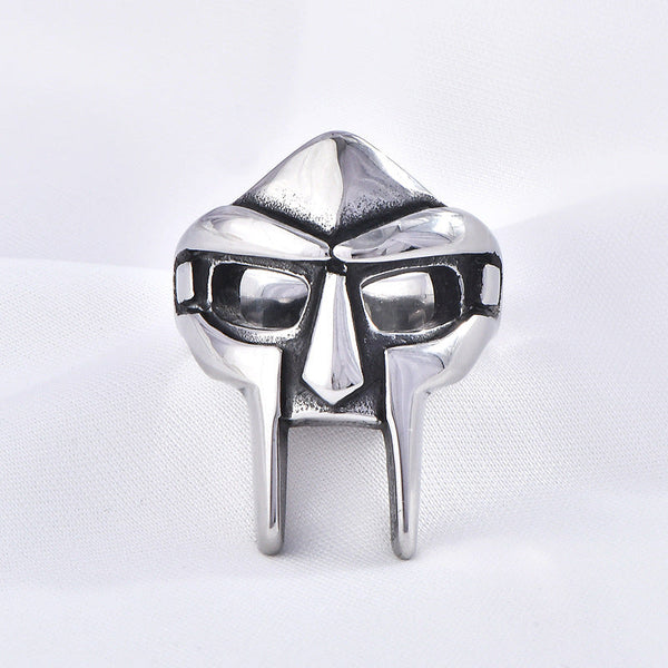 Stainless Steel Mens Ring Jewelry Mask Design Titanium Rings