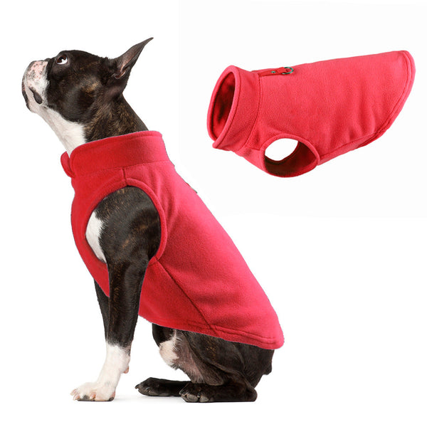 Dog Clothing Thickened Solid Color Fleece Pet Supplies Dog Clothing & Shoes