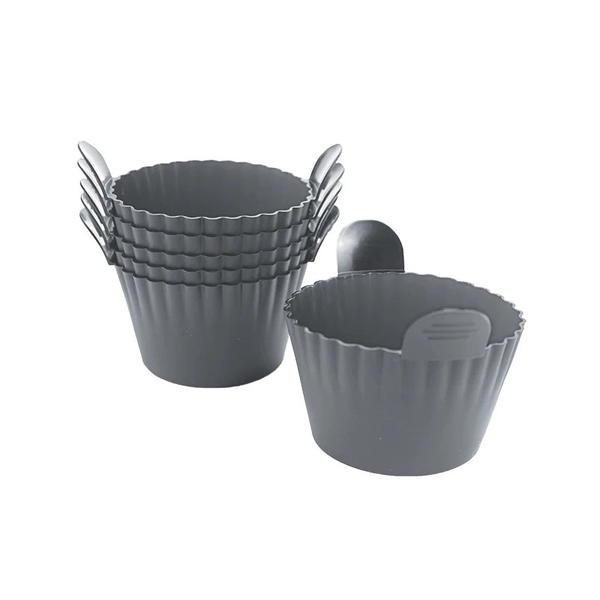 Silicone Air Fryer Egg Poacher Cupcake Baking Cups Ramekins Ovens Basket Air Fryer Accessories