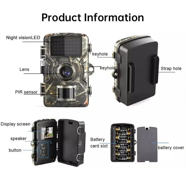 Outdoor 4G Sim Solar Trail Camera 4Mp/14Mp Night Vision Motion Activated Wildlife Hunting #20 Digital Cameras