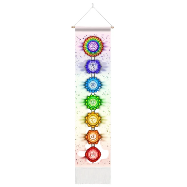 Seven Chakra Tapestry Hippie Mandala Chakras Wall Hanging Fabric Yoga Meditation For Spiritual Room Decor Tapestries