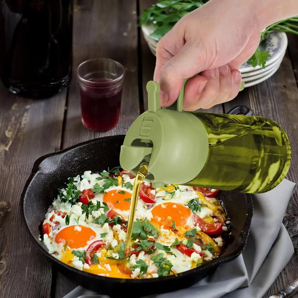 2 In 1 Kitchen Olive Oil Dispenser Sprayer Grilling & Picnic Tools Oil & Vinegar Dispensers