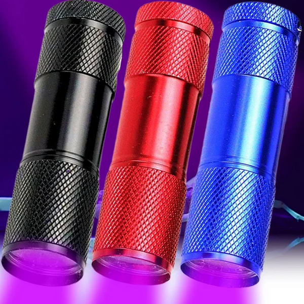 Mini Black Light Flashlight Waterproof Uv Ultraviolet 9Led Detector For Pets Dog Urine Stains Flashlights