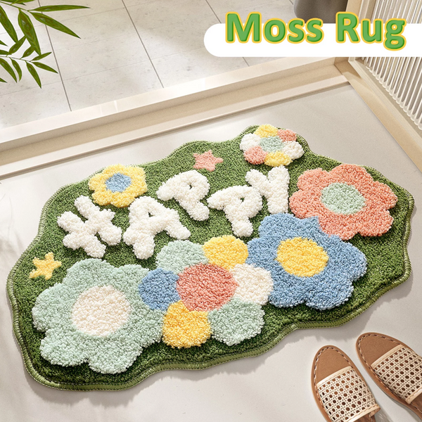 Bathroom Rugs Non Slip Soft Microfiber Mat Extra Water Absorbent Floral Shower Floor Carpet Bath Mats Rugs & Toilet Covers
