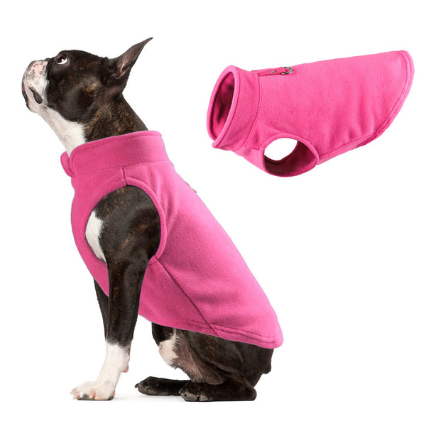 Dog Clothing Thickened Solid Color Fleece Pet Supplies Dog Clothing & Shoes