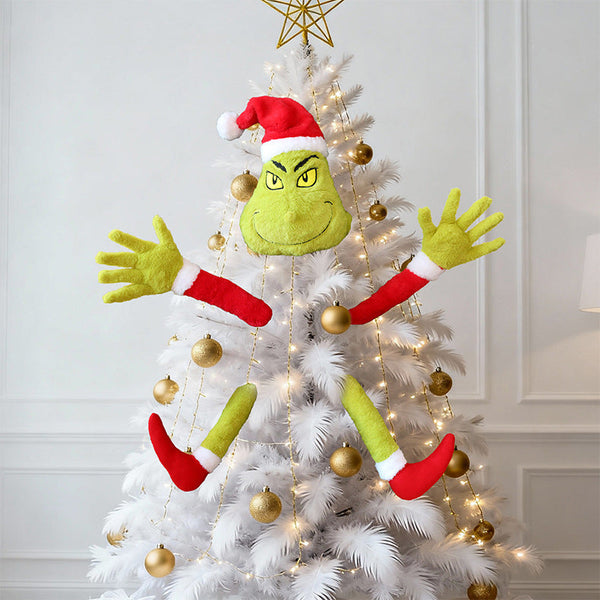 Santa Claus New Green Christmas Decoration Plush Toy Elf Doll Ornament Seasonal Decorations