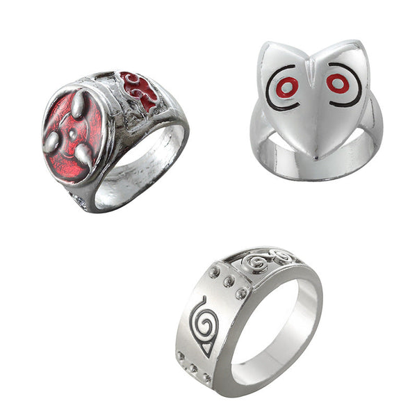 Anime Naruto Uchiha Sasuke Ring Factory Direct Sale Rings