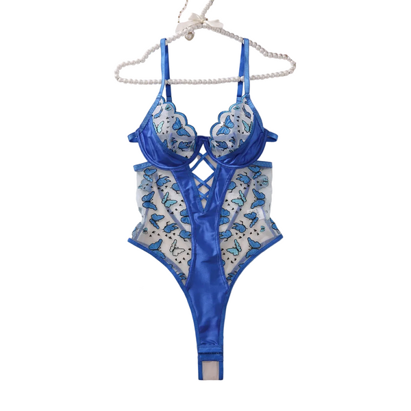 Lingerie Mesh See Through Jumpsuit With Steel Rims Jumpsuits Rompers & Playsuits