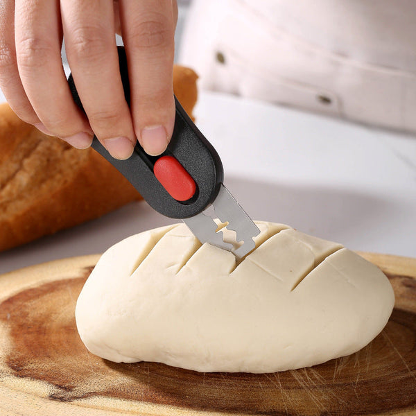 Professional Bread 5 Blade Lame Adjustable Sourdough Scoring Tool With Safety Cap Other Baking Accessories