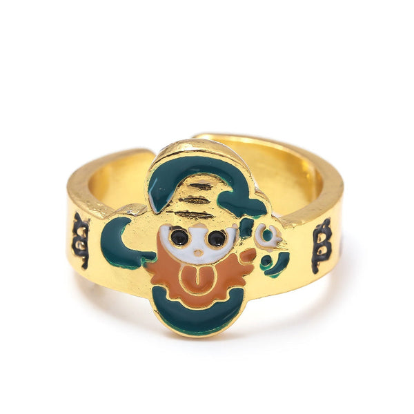 Anime Merchandise One Piece Straw Hat Pirates Ring Luffy Zoro Sanji Nami Robin Chopper Cosplay Finger Rings