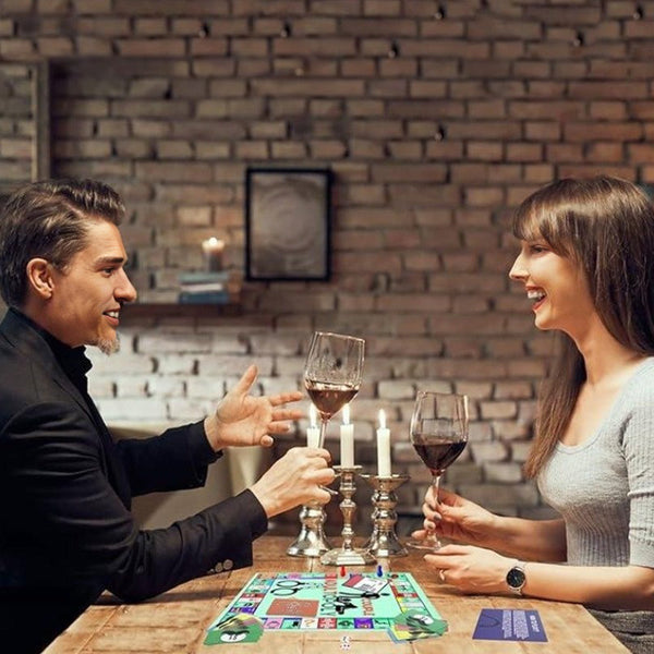 Adultopoly Board Game: Funny Portable Couple For Date Nights. Ideal Valentine's Gift Him & Her. Board Games