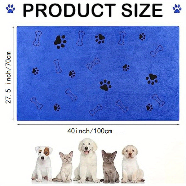 Pet Bath Towel Quick Drying And Absorbent For Dogs Cats Soft Supplies Dog Grooming