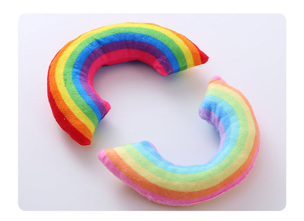 Pet Supplies Cat Toy Rainbow Bridge Pillow With Catnip And Mint Cat Toys