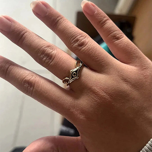 Game King Monster Duel Artum Ring Electroplated Gold Droplet Rings